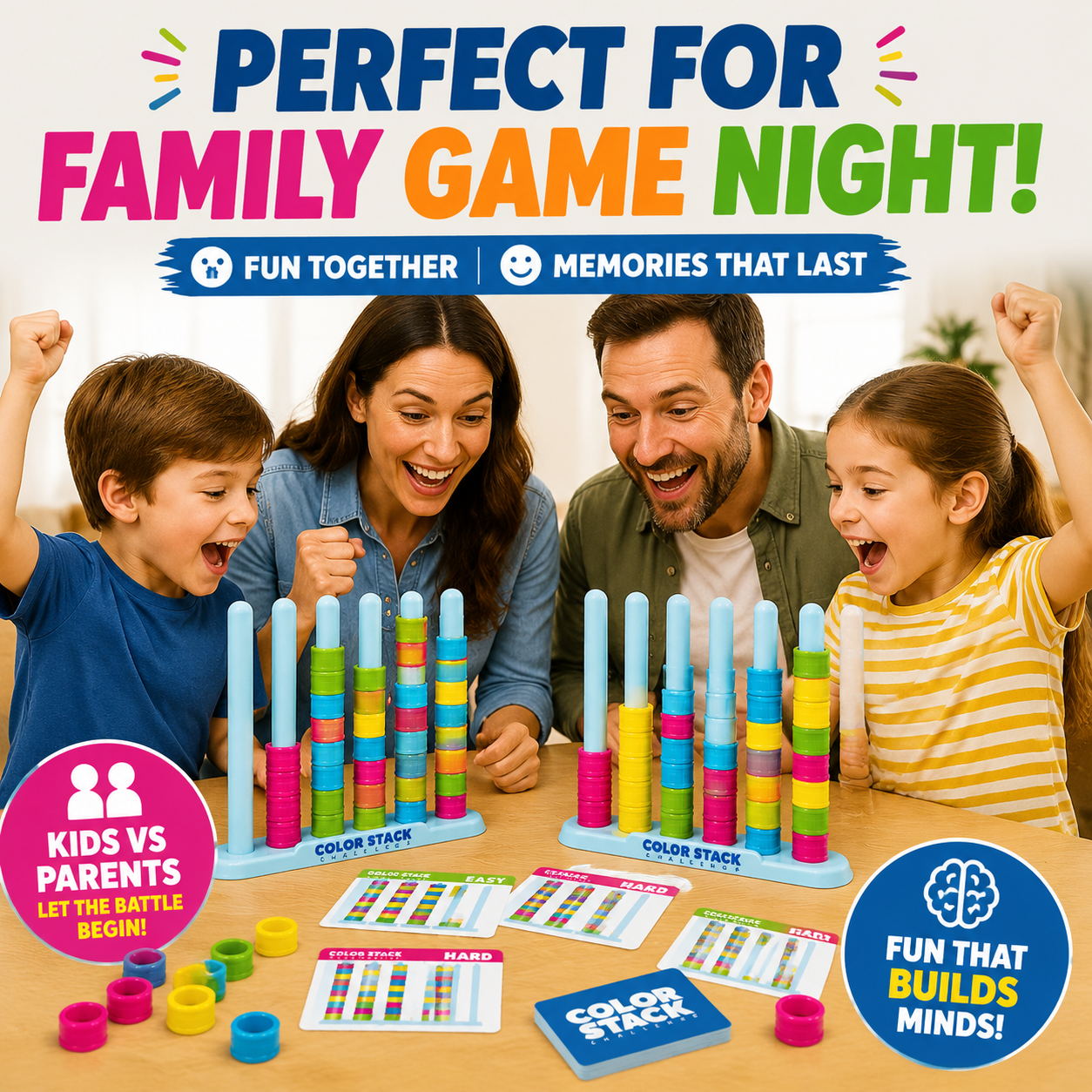 Color Stack – The Addictive Fast-Paced Family Game That Turns Every Game Night Into a Brain-Boosting Battle