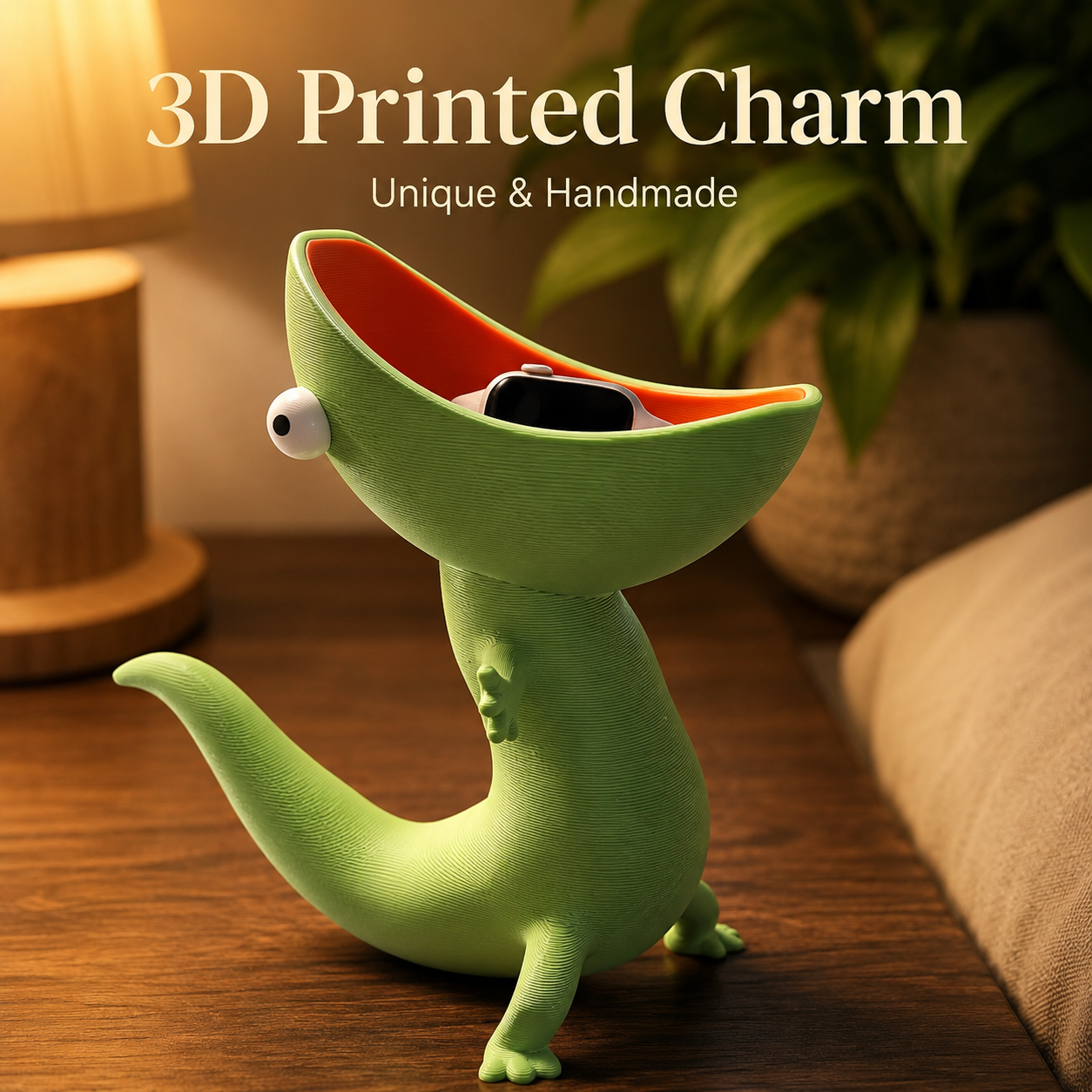 Lizard Soap Holder | Cute 3D Printed Soap Dish & Sponge Holder