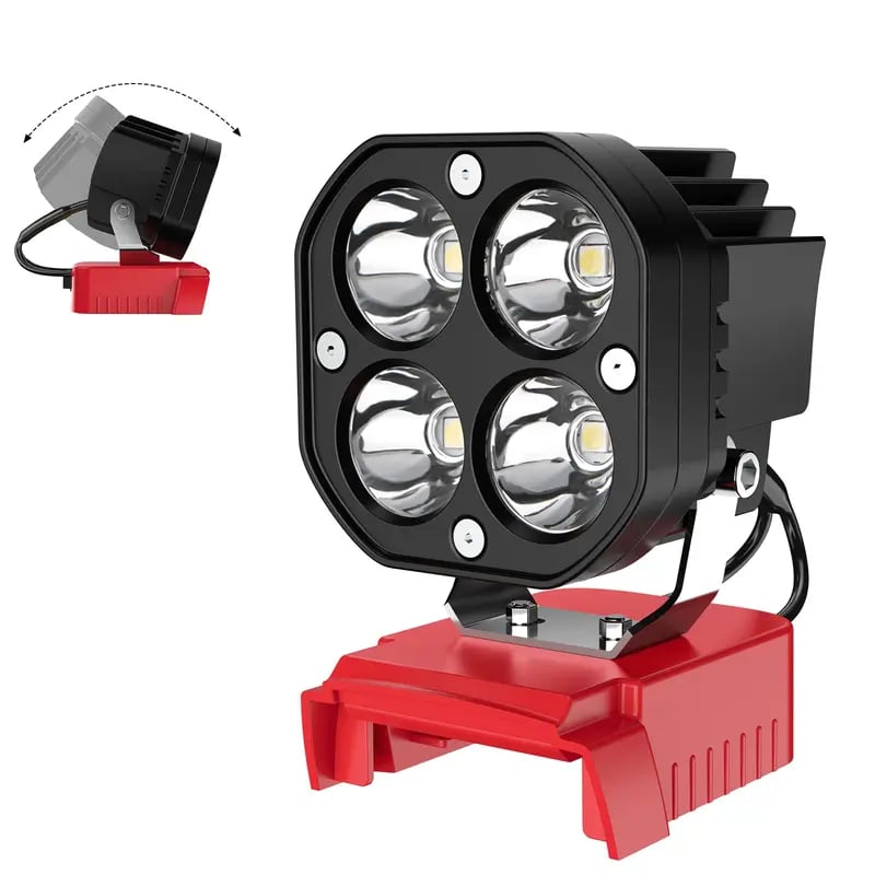 🛠️💡LED Work Light Compatible with Milwaukee 18V Battery/Dewalt 18V&20V Battery