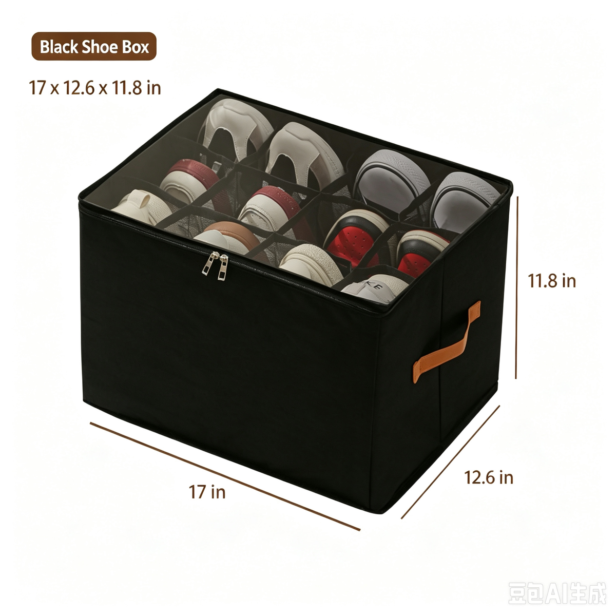 ✨ Foldable Shoe Storage Organizer – Dustproof Clear Cover Closet Box With Compartments
