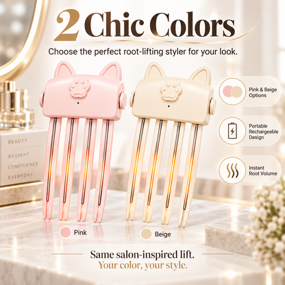 ✨ Instant Root Lift Volumizer Clip – Heated Hair Volume Styler for Fuller, Bouncy Hair