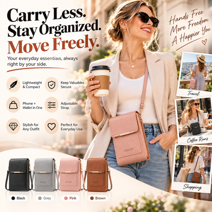Touchscreen Crossbody Phone Bag – Wallet & Purse in One