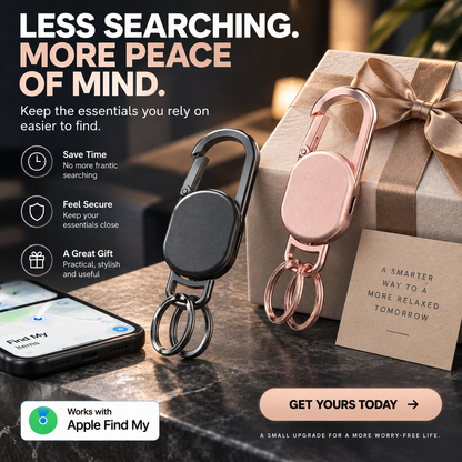 📱 Find My Keychain Tracker – Smart Anti-Lost Key Holder for Keys, Bags & Luggage