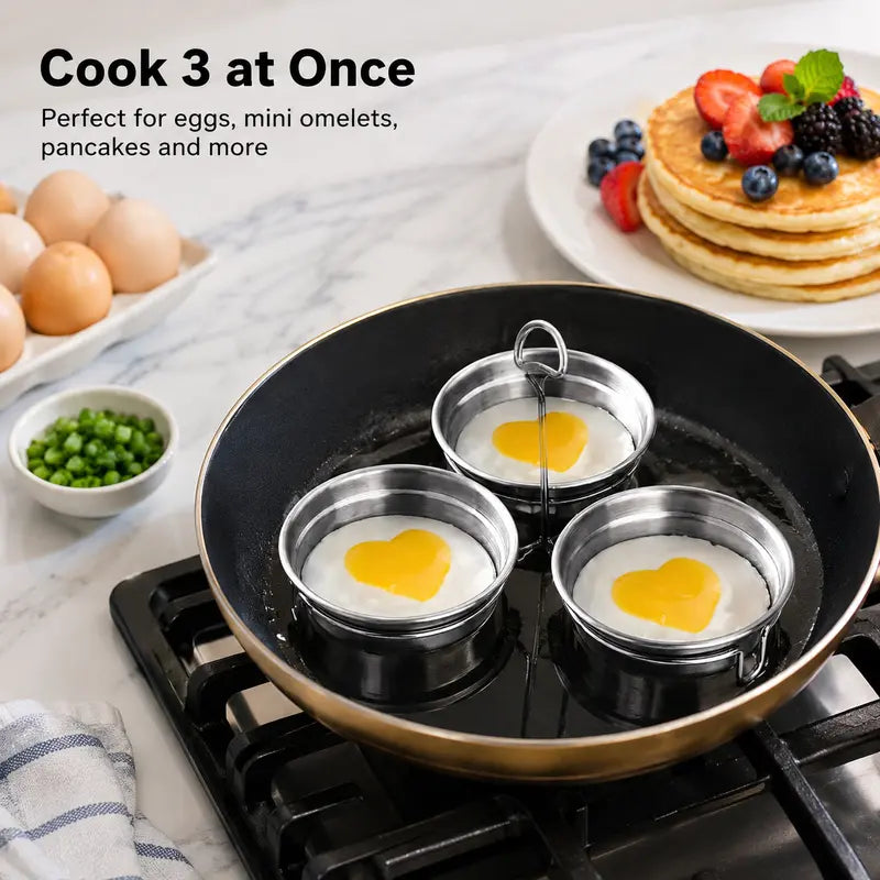 🍳 Easy-Lift Stainless Steel Egg Cooking Cups