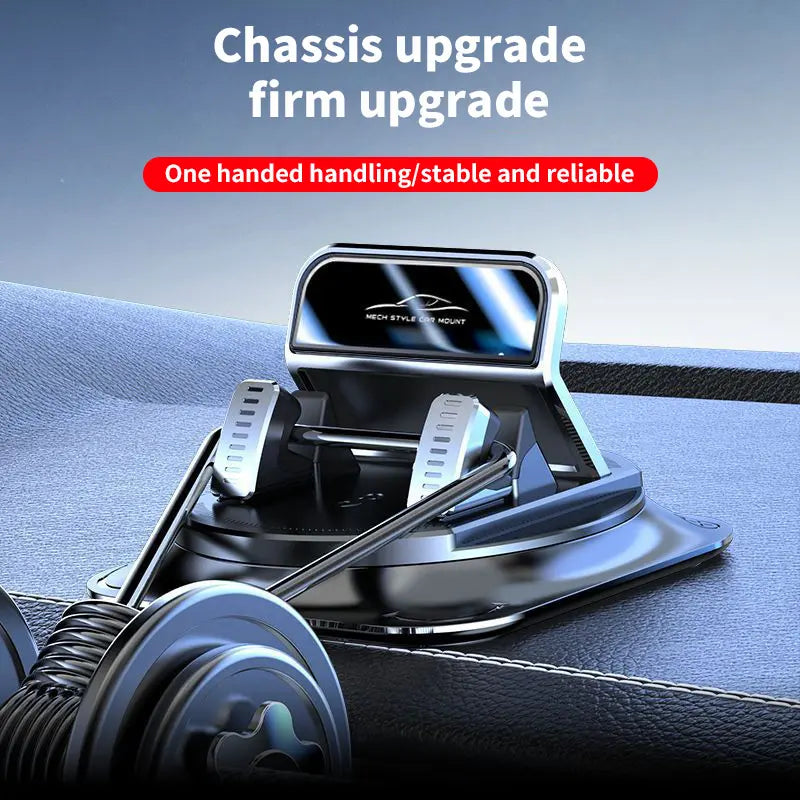 【FathersDayGift】Car phone holder 360 degree rotation, suitablefor car navigation in-car dashboard, horizontaland vertica screen adjustment angle,suctioncup fixed non-slip mobile phone holdersuitable for iPhone and Android