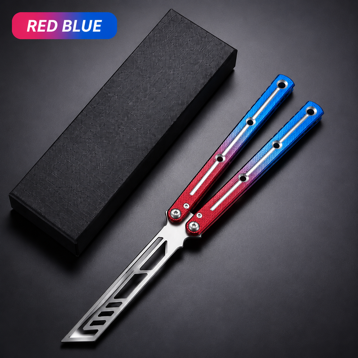 SEA MONSTER CLONE Balisong, Foldable Lightweight Aluminum Alloy Handle