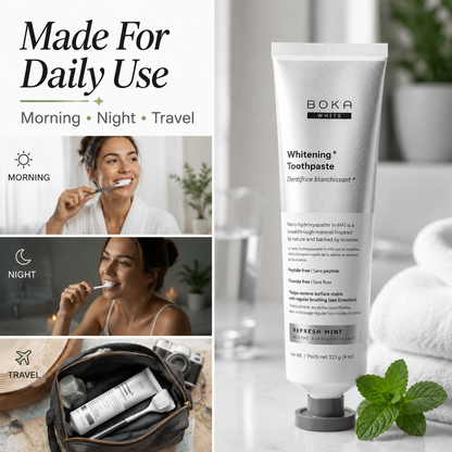 🔥 Hot sell! 🦷 Boka Nano Hydroxyapatite Whitening Toothpaste for Sensitive Teeth