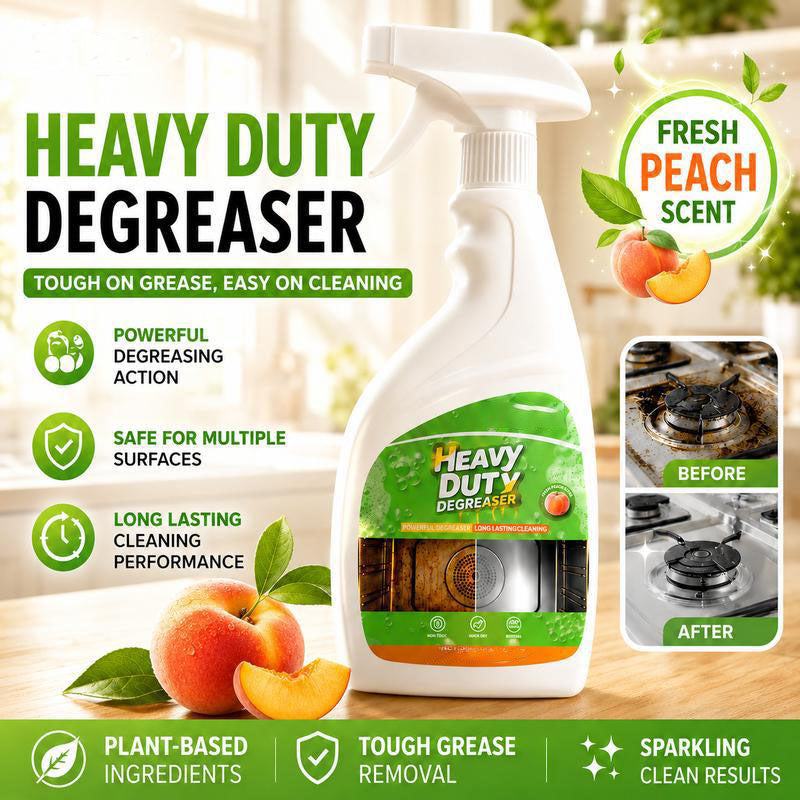 🍑 Heavy Duty Grease Remover Spray – Effortless Kitchen Cleaning