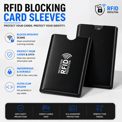8 Counts RFID Blocking Sleeves Set
