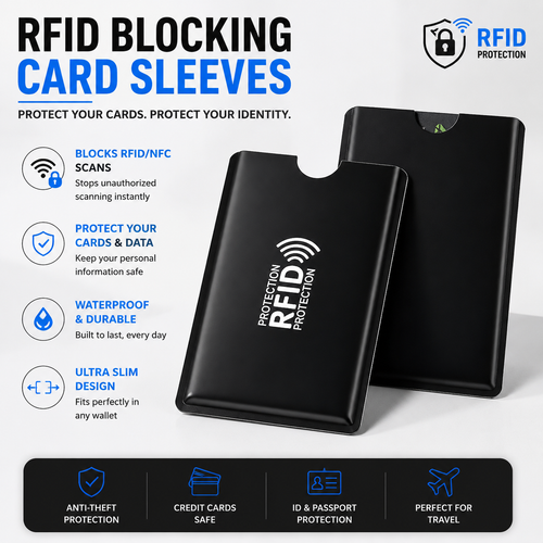 8 Counts RFID Blocking Sleeves Set