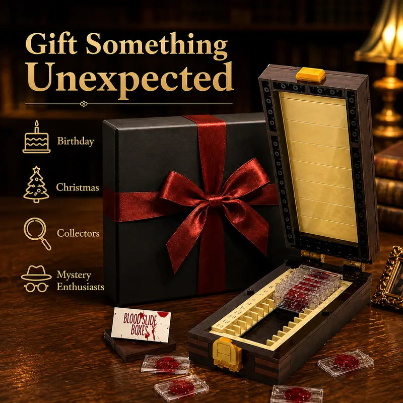 Blood Slide Trophy Box Building Block Set – Dark Crime Collectible 🩸