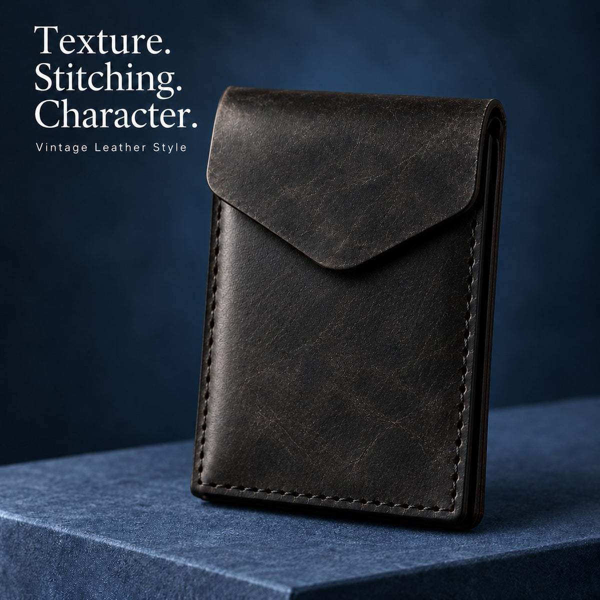 💰Handmade genuine leather wallet – Slim Magnetic Card & Cash Holder for Men💰