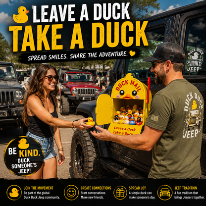 🦆3D Printed Cruising Duck Mailbox with 2 Mini Ducks