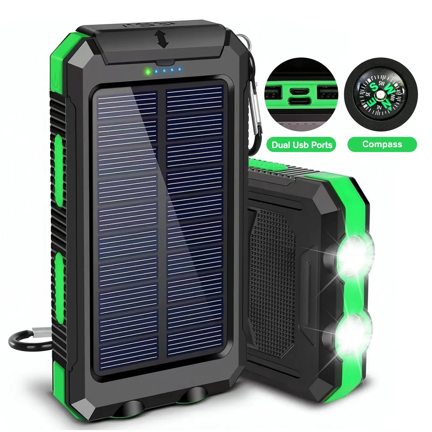 ⚡ SPECIAL OFFER | 30000mAh Solar Power Bank – High-Capacity Portable Charger for Outdoor Use