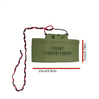 Classic Military Theme Plastic Door Sign Kit, Wired Doorbell Cover Prank, Safe Home Decor, Easy Installation, Halloween Christmas Gift