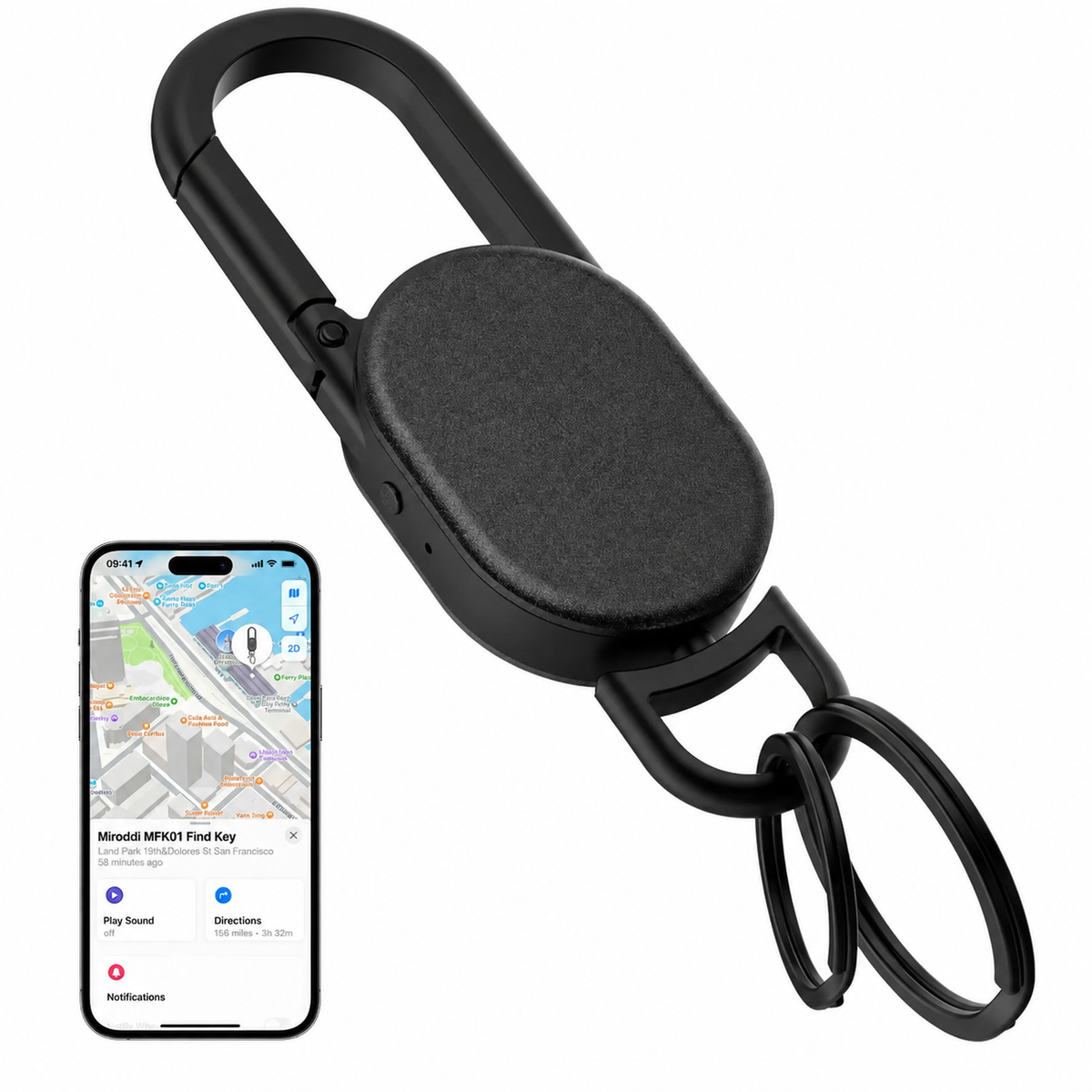 📱 Find My Keychain Tracker – Smart Anti-Lost Key Holder for Keys, Bags & Luggage