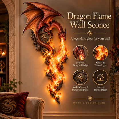 🎁Last Day 49% OFF -🐉 Dragonfire Guardian™ Wall Sconce – A Legendary Flame Awakens On Your Wall