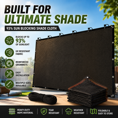 93% Blackout Shade Cloth | Stay Cool Outdoors All Summer Long