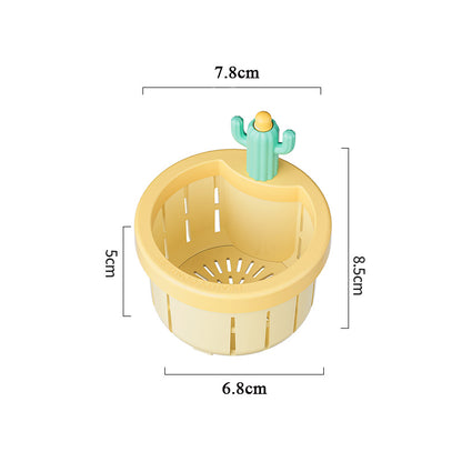 2pcs Cactus Sink Filter Basket – Cute Press-To-Dump Kitchen Sink Strainer