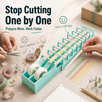 ✂️ Quick-Cut Tape Strip Maker – Prepare Multiple Strips in Seconds