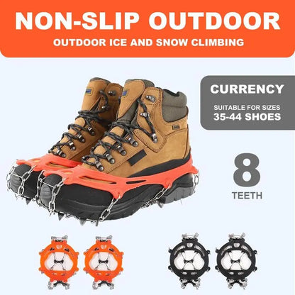 🧊 50% OFF Ice Cleats for Shoes – Anti-Slip Snow Grips for Winter Walking & Hiking