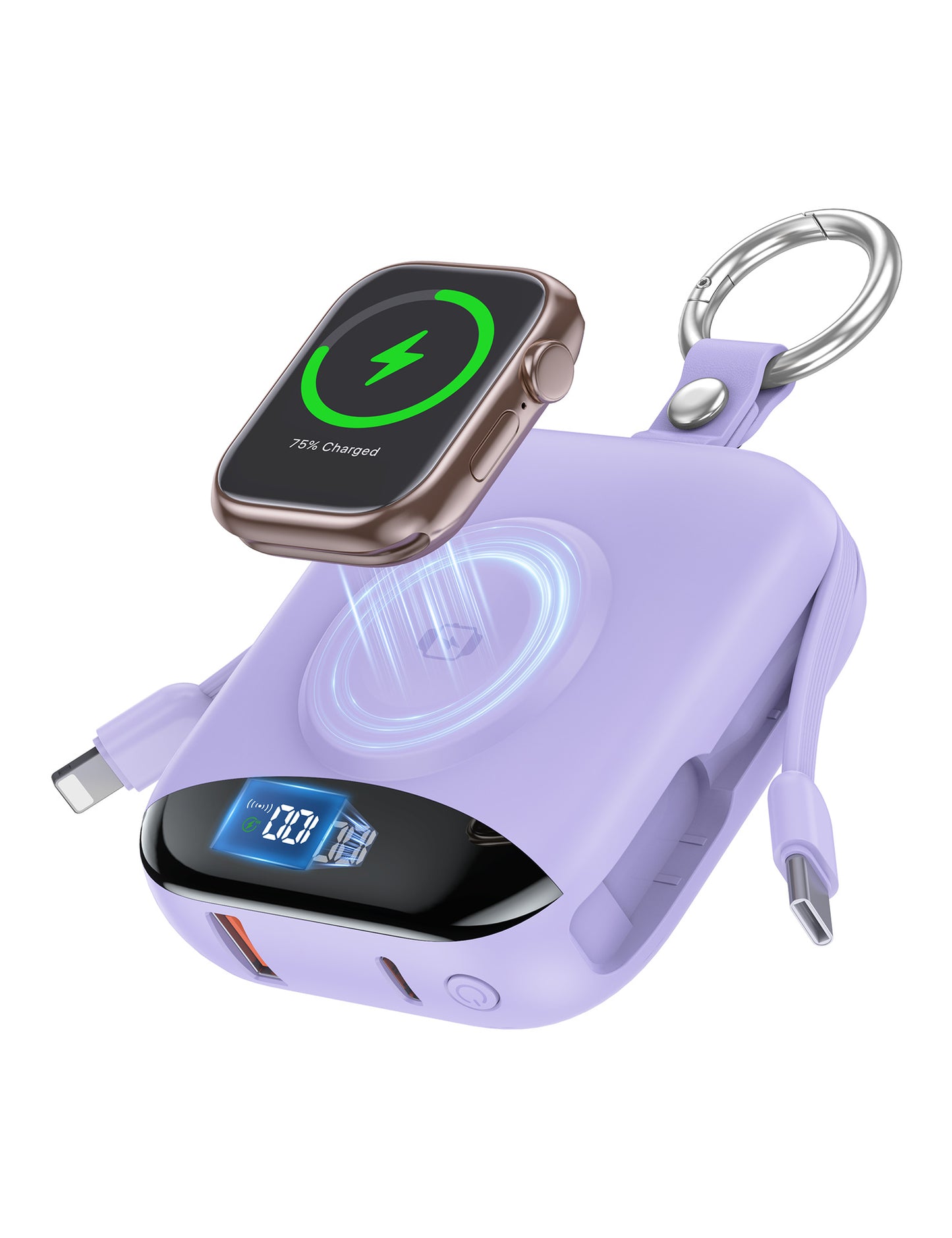 🔥 LAST DAY 50% OFF-🔋 3-in-1 Magnetic Power Bank 10000mAh – Portable Charger for iPhone, Apple Watch & AirPods