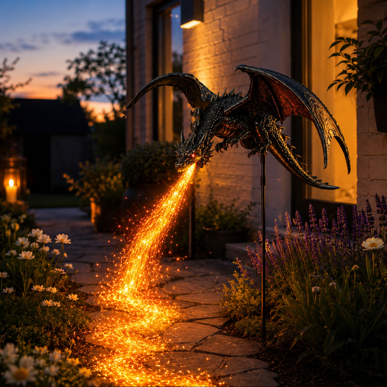 🐉 2027 'Dragon's Ember' Solar Garden Light 🔥 | The Ultimate Magical Outdoor Halloween Decoration