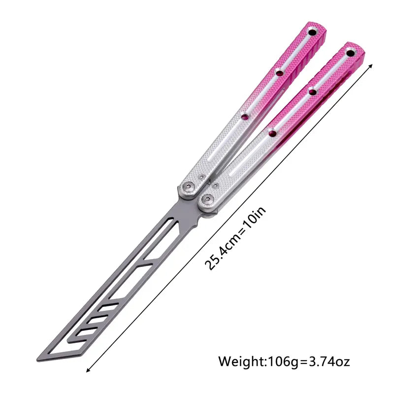 SEA MONSTER CLONE Balisong, Foldable Lightweight Aluminum Alloy Handle
