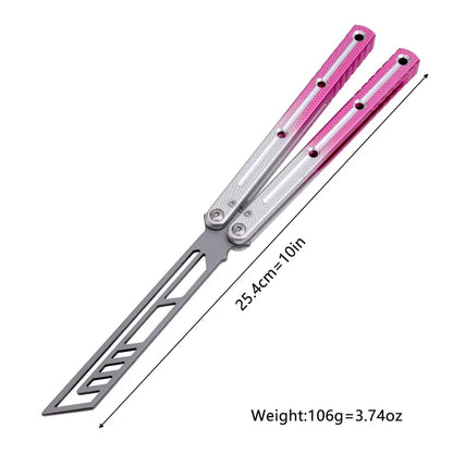 SEA MONSTER CLONE Balisong, Foldable Lightweight Aluminum Alloy Handle