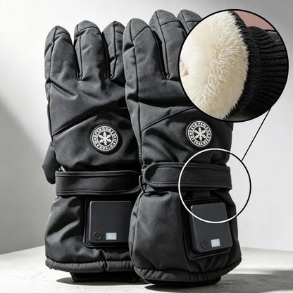 🔥 Rechargeable Heated Gloves – 3 Heat Settings, Waterproof Touchscreen Winter Gloves