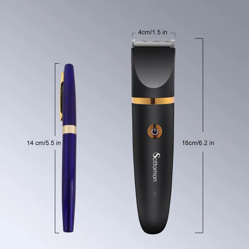 ✨ 3-In-1 Men's Body Groomer – Waterproof Groin, Body & Nose Hair Trimmer