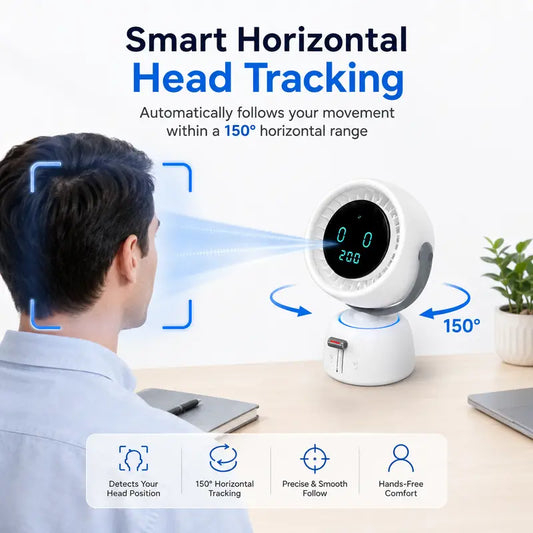 🔥 50% OFF Today | AI Auto-Tracking Desk Fan – Follows You, Not Just the Air