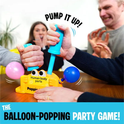 Players pumping balloon during Poppin Panic game
