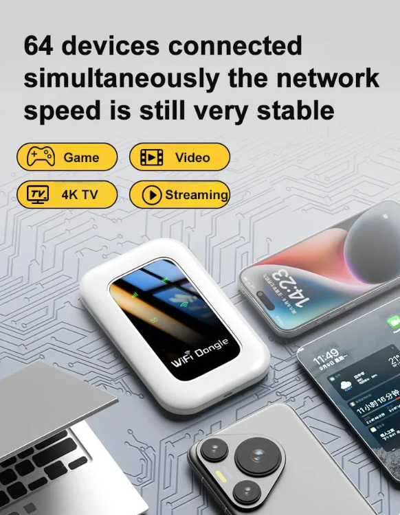 📶👍🏻 All-Network Pocket WiFi 🔥 Instant Connection, No Setup Required
