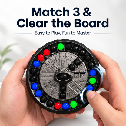 IMONDO Gem Rotating Puzzle Game, 3 in 1 Elimination Brain Teaser Toy, Focus Training Logic Brain Game, Family Interactive Board Game, Stress Relief Fidget Toy for Kids & Adults