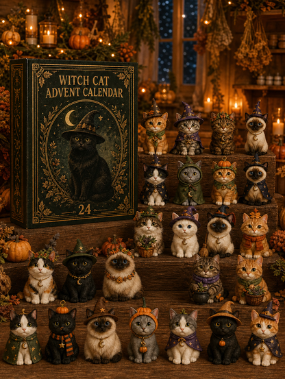 🐱 2026 Cat Advent Calendar – 24 Cat Charms & Holiday Ornaments 🎄