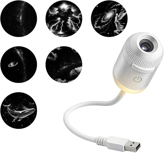 Galaxy Star Projector Night Light – Transform Your Room into a Dreamy Starry Sky with 24 Projection Films