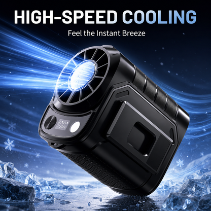 Portable Waist Fan, Rechargeable Multi-functional Fan