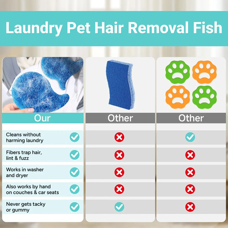 🐾6pack- Reusable Laundry Pet Hair Remover – Less Fur, More Cuddles 🧺