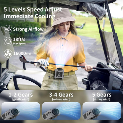 Socool 10000mAh Portable Waist Fan