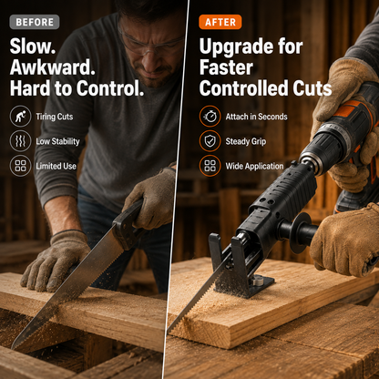 1 Count Reciprocating Saw Attachment for Drill