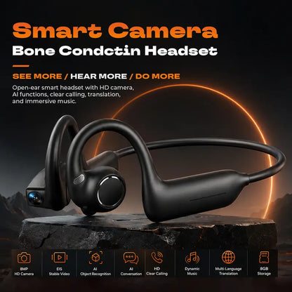 👀 Smart Camera AI Headphones – The World's First Wearable Headset That Lets You See, Hear & Explore Hands-Free
