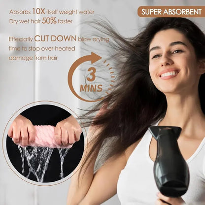 Extra-Thick Microfiber Quick-Dry Hair Towel Wrap