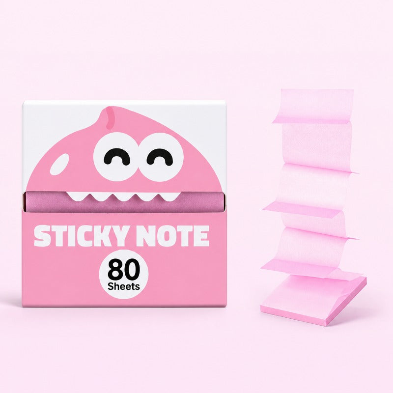 Transparent Pull-Out Glitter Sticky Notes