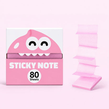 Transparent Pull-Out Glitter Sticky Notes