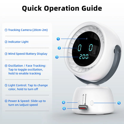 🔥 LAST DAY 50% OFF | Breeze Follows You™ AI Head Tracking Fan
