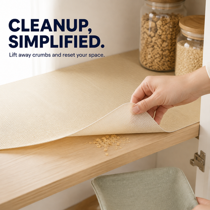 ✂️ Cut-to-Fit PVC Non-Slip Shelf & Drawer Liner