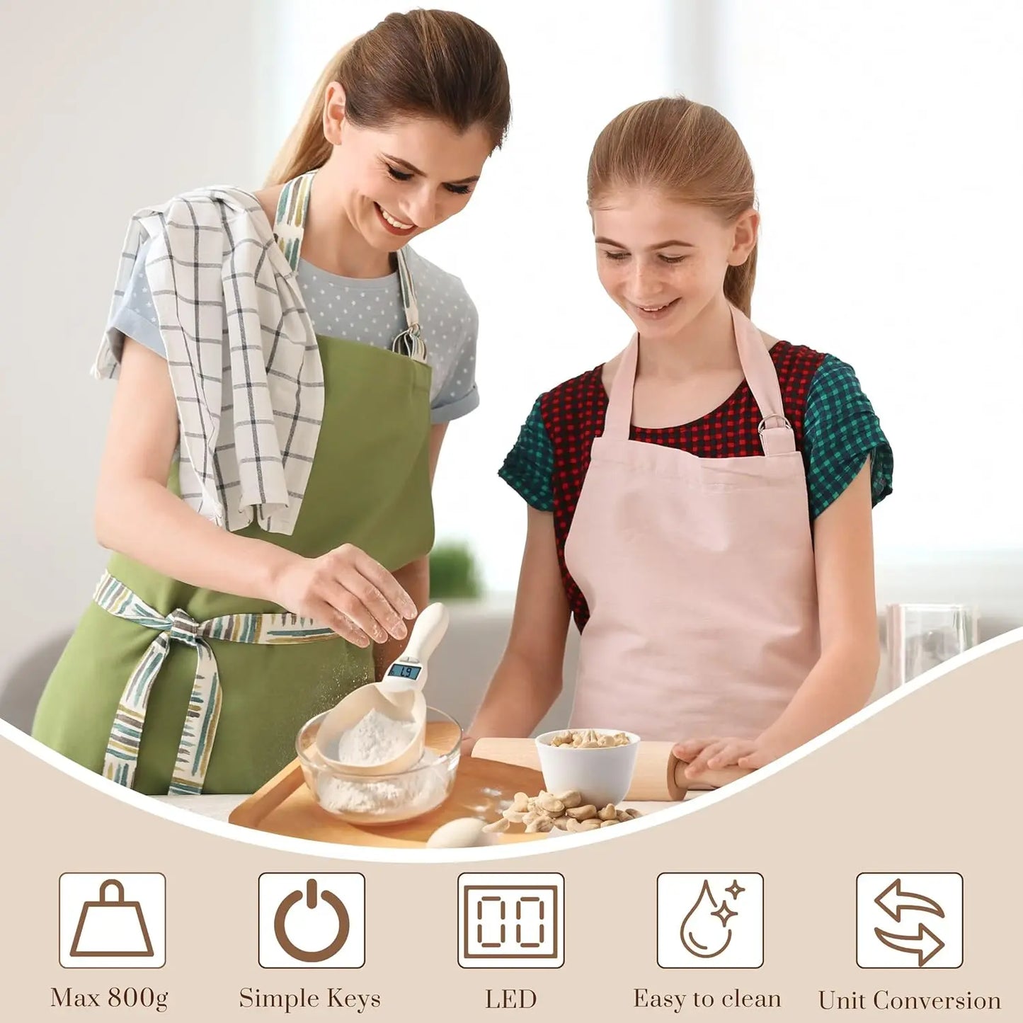 🥄 HOT SALE | Electronic Weighing Spoon Scale – 800g/0.1g Digital Measuring Spoon with LCD Screen for Kitchen & Pet Food
