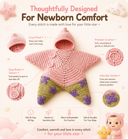 ✨ Baby Star Swaddle Blanket – The Cutest Newborn Photo Outfit & Baby Shower Gift