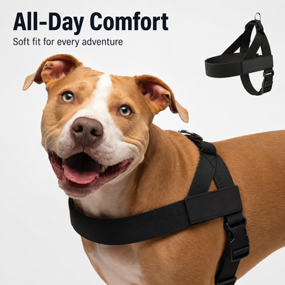 🐾 Comfortable & All-Day Dog Harness – Adjustable, No-Pull, Safe for All Breeds